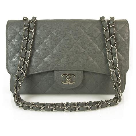 chanel flap bag small grey uni 2018